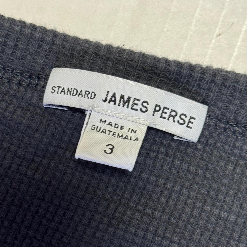 JAMES PERSE Standard Women's V-Neck Long‎ Sleeve Charcoal Gray Maxi Dress Size 3 - Picture 10 of 11